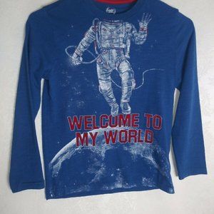 Wonder Nation Boys shirt size Medium 8 Blue  60%